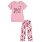 Girls Pink Hello Kitty Pyjamas, 1, hi-res