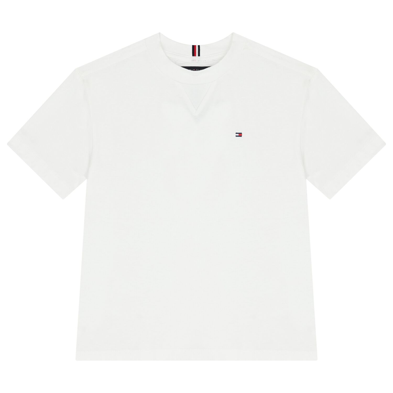 تيشيرت أولاد بالشعار باللون الأبيض, 1, hi-res