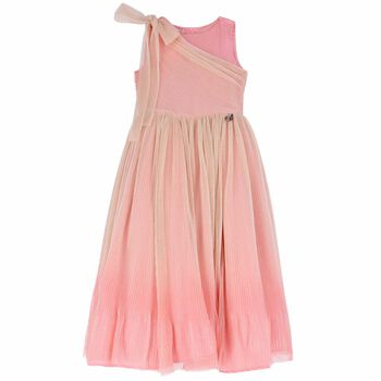 Girls Pink Embellished Dress