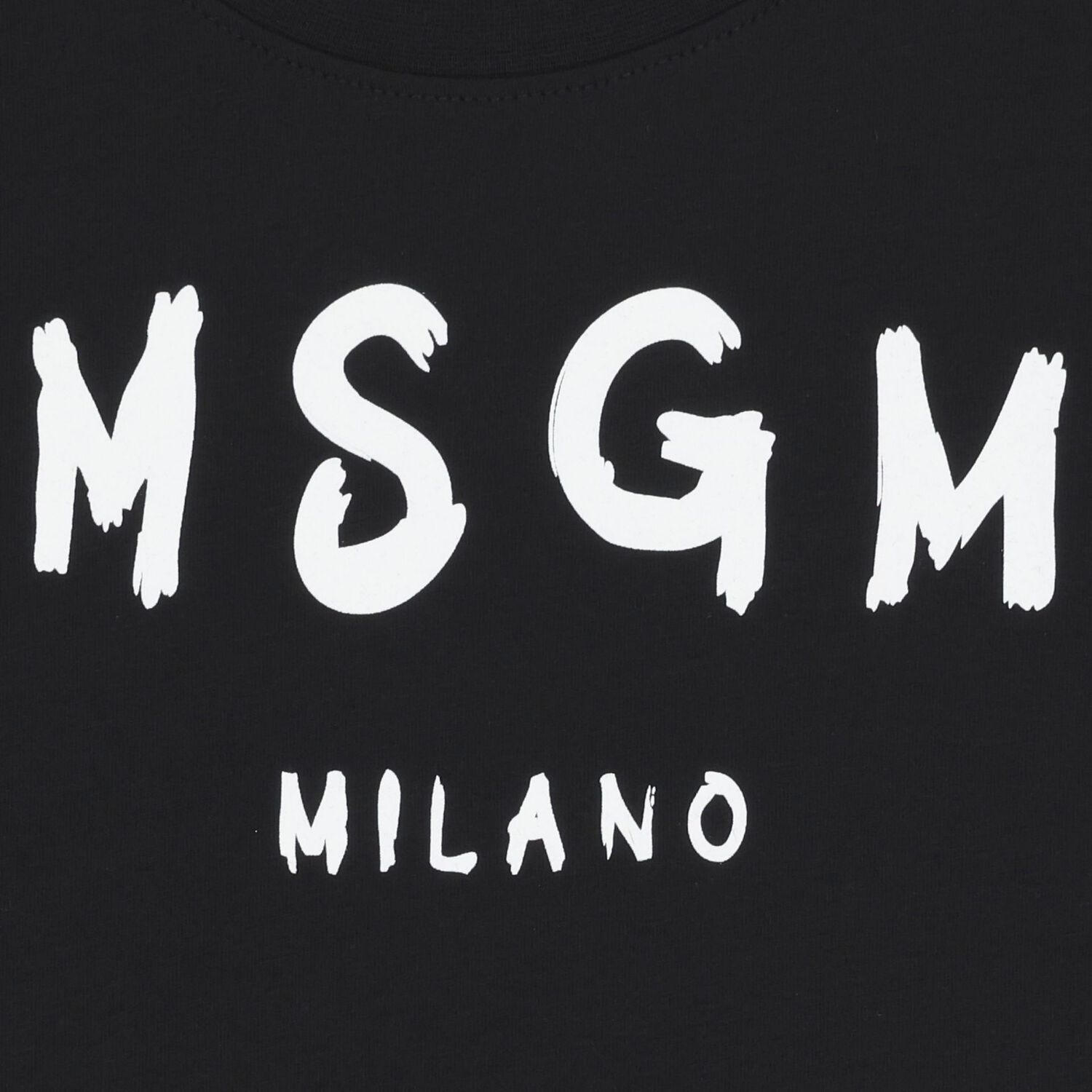 توب بأكمام طويلة بالشعار باللون الأسود, 1, hi-res