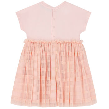 Younger Girls Pink Butterfly Dress