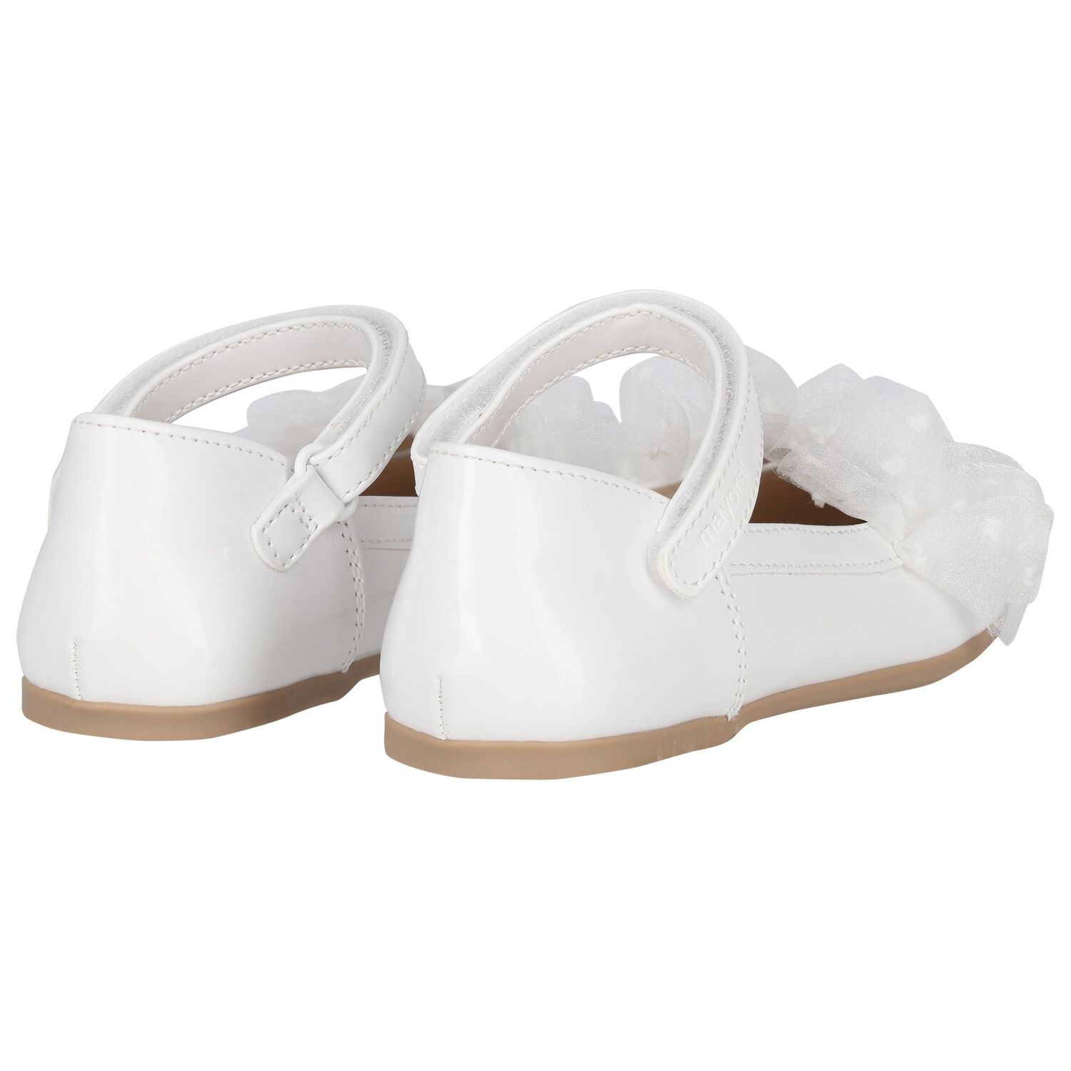 Girls White Patent Shoes, 1, hi-res image number null