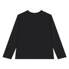 Black Logo Younger Long Sleeve Top, 2, hi-res