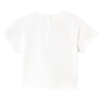 Younger Girls White Cherry T-Shirt