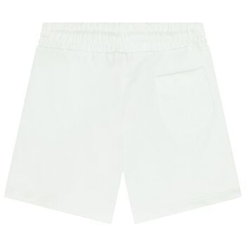 White Logo Shorts