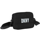 حقيبة يد للبنات بالشعار باللون أسود والفضي (بوجهين), 1, hi-res