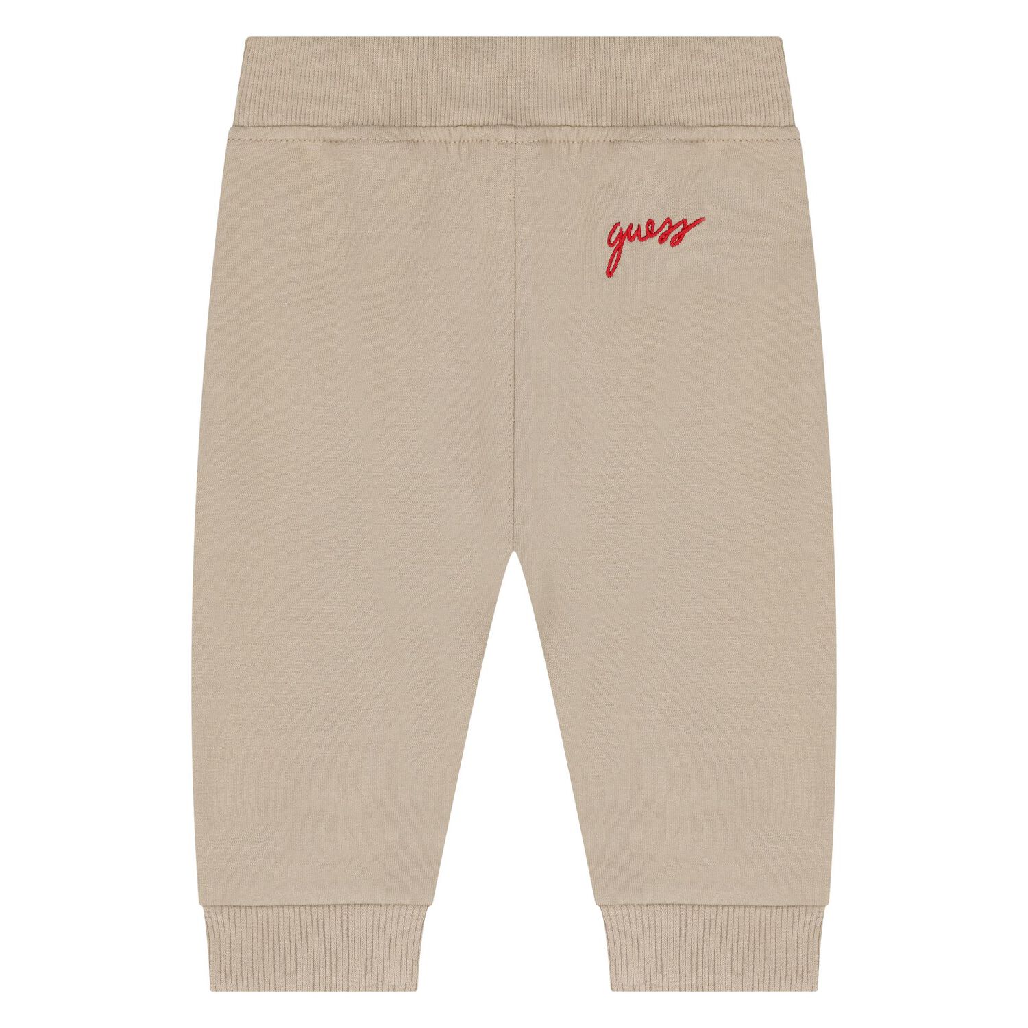 Baby Boys Beige Cotton Bear Tracksuit, 1, hi-res