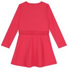 فستان بنات بالشعار باللون الوردى , 2, hi-res