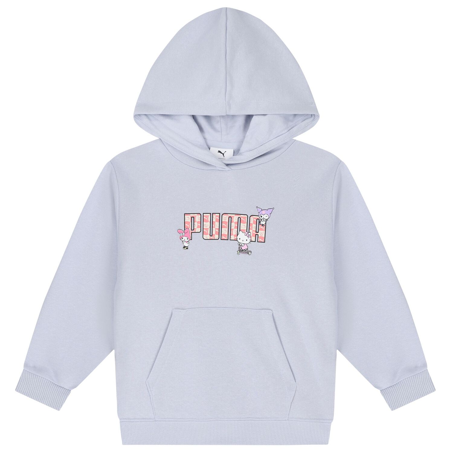 Girls Purple Logo Hello Kitty Hooded Top, 1, hi-res image number null