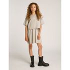  فستان للبنات بالشعار باللون الفضى, 1, hi-res