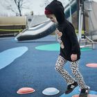 Girls Ivory Flare leggings, 1, hi-res