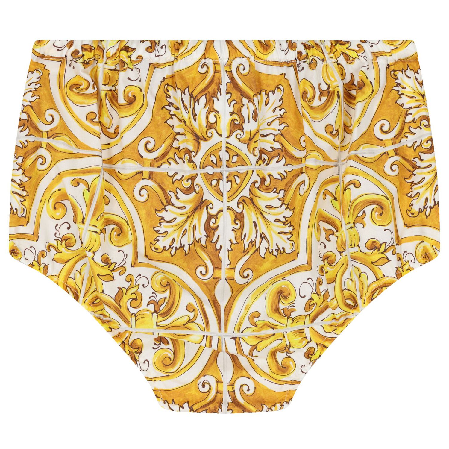 طقم بنات فستان ماجوليكا باللون الأبيض والأصفر, 1, hi-res