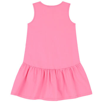 Girls Pink Logo Dress