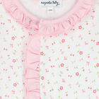 Baby Girls White & Pink Floral Babygrow, 1, hi-res