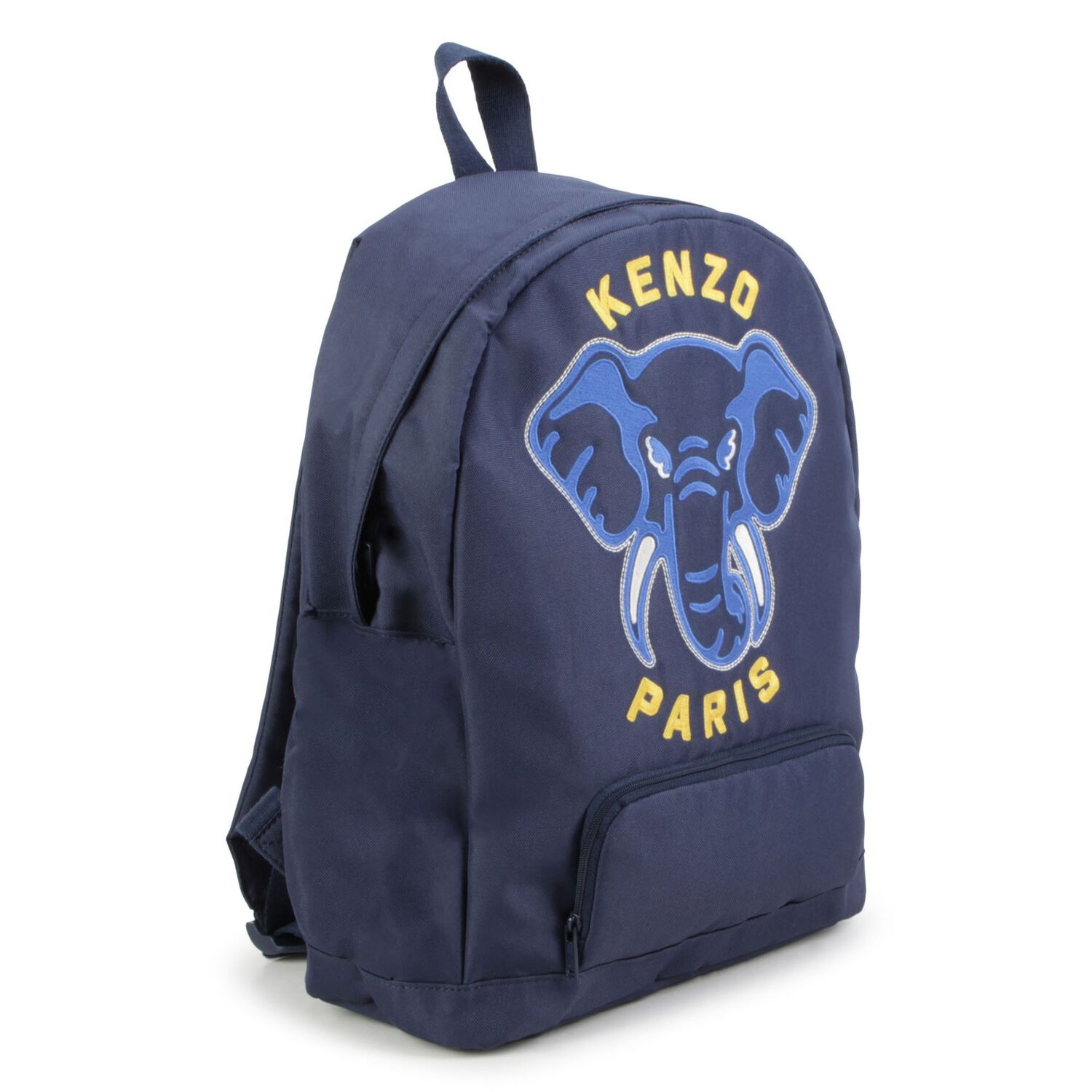 Navy Blue Elephant Logo Backpack, 1, hi-res