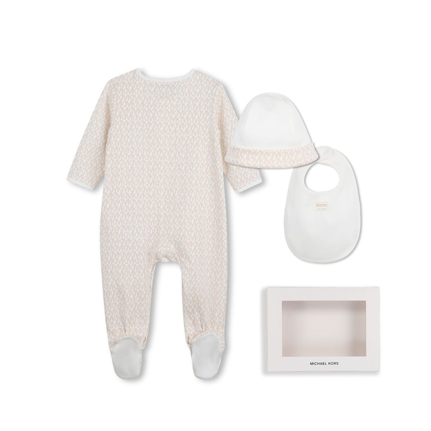 طقم هدايه افرول بنات بالشعار باللون الذهبي والعاجى , 1, hi-res