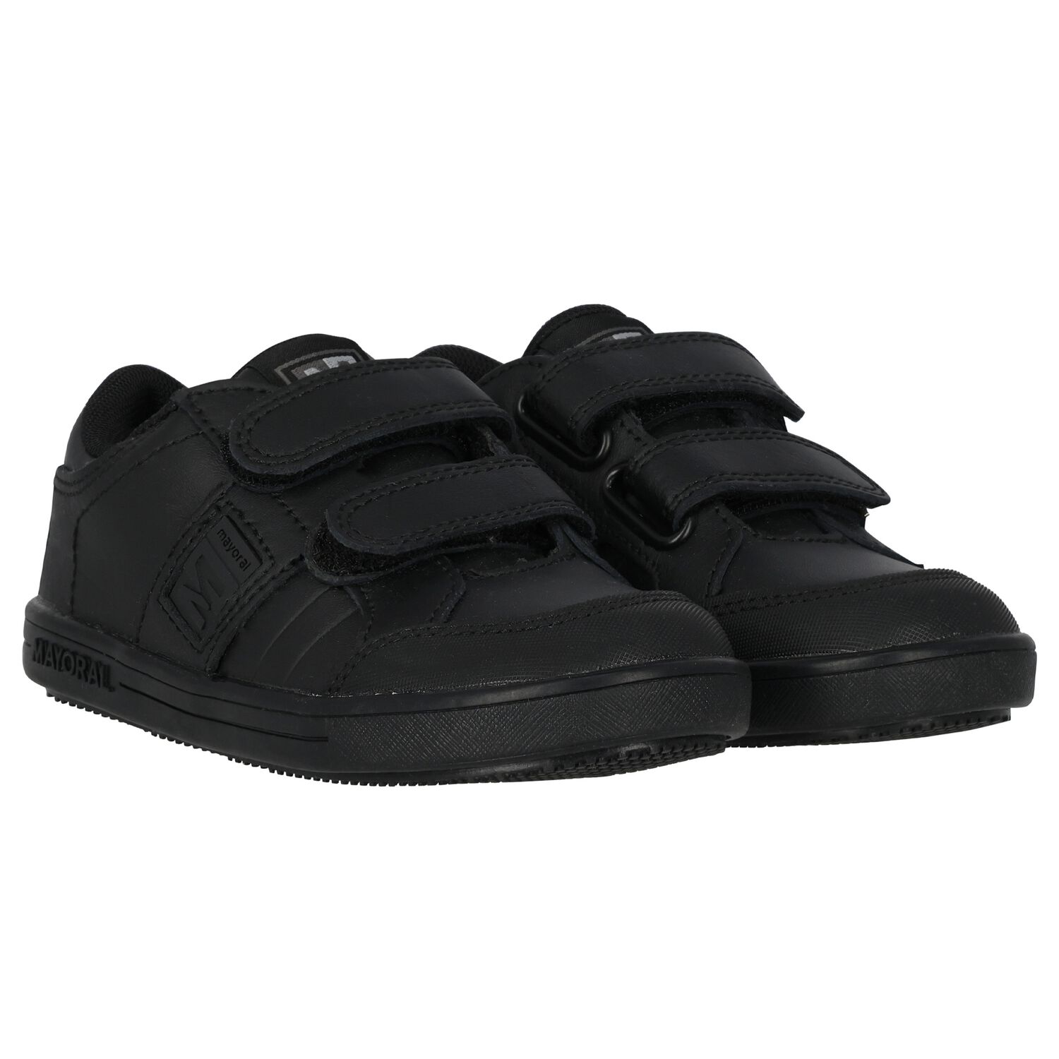Boys Black Logo Trainers, 1, hi-res image number null
