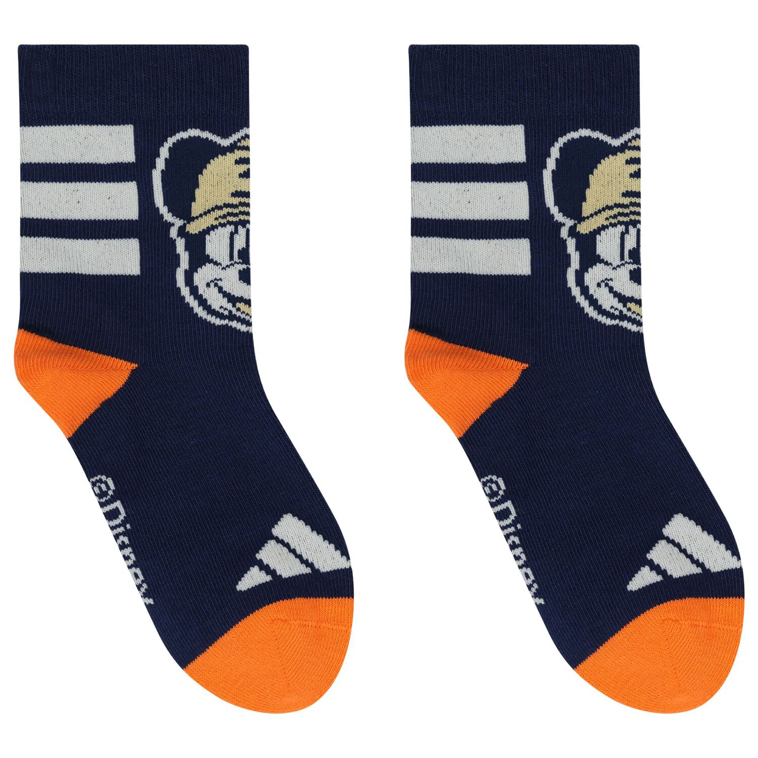 Boys Navy Blue & Yellow Disney Logo Socks ( 3-Pack ), 1, hi-res