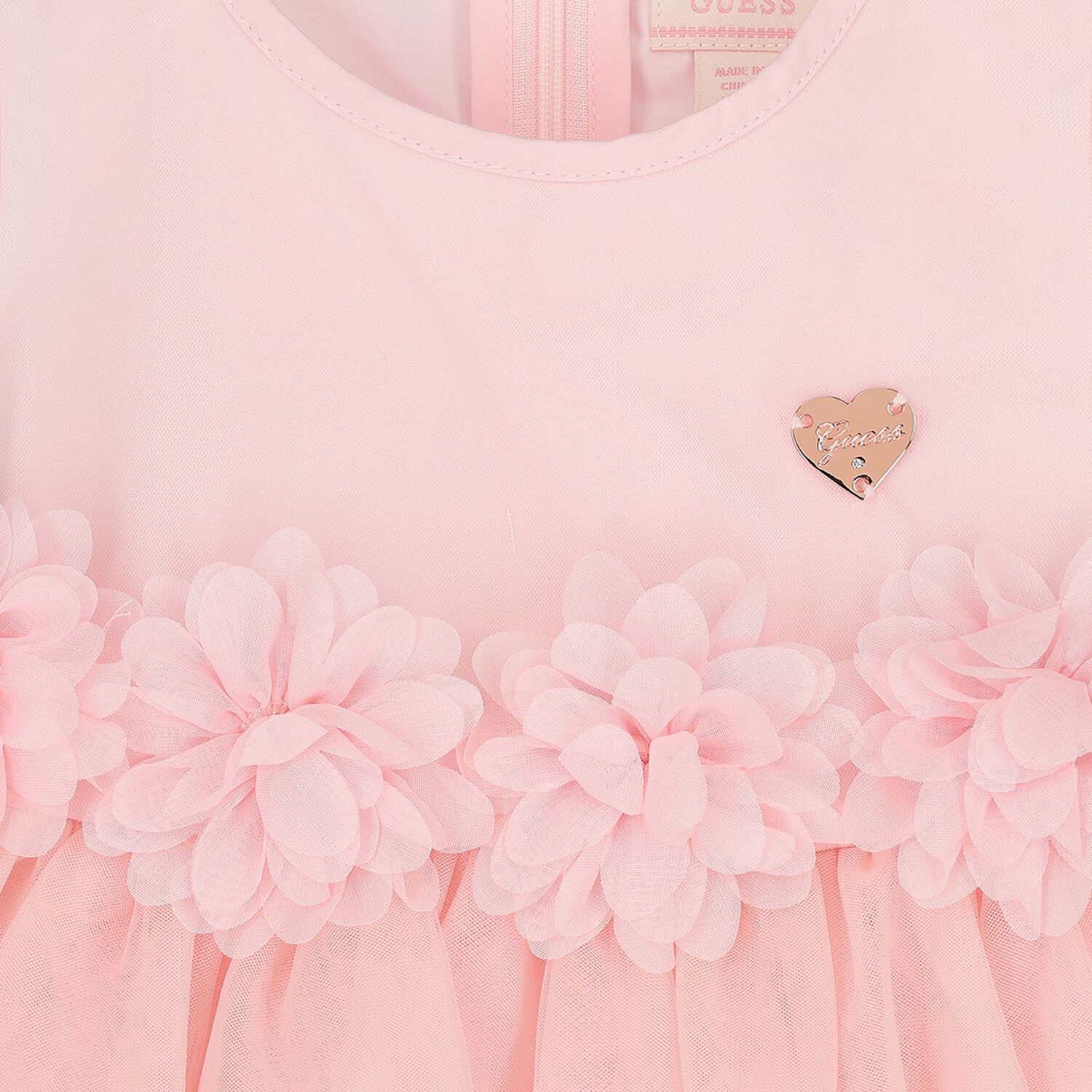 Baby Girls Pink Tulle Dress Set, 1, hi-res