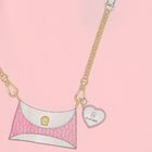 Girls Pink Bag Logo Dress, 2, hi-res