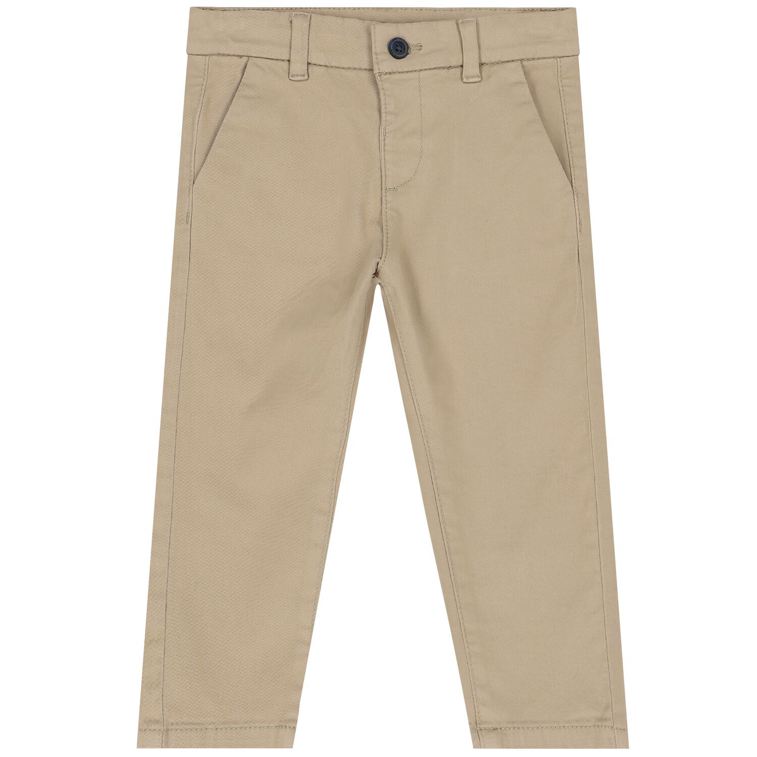 Younger Boys Beige Chino Trousers, 2, hi-res image number null