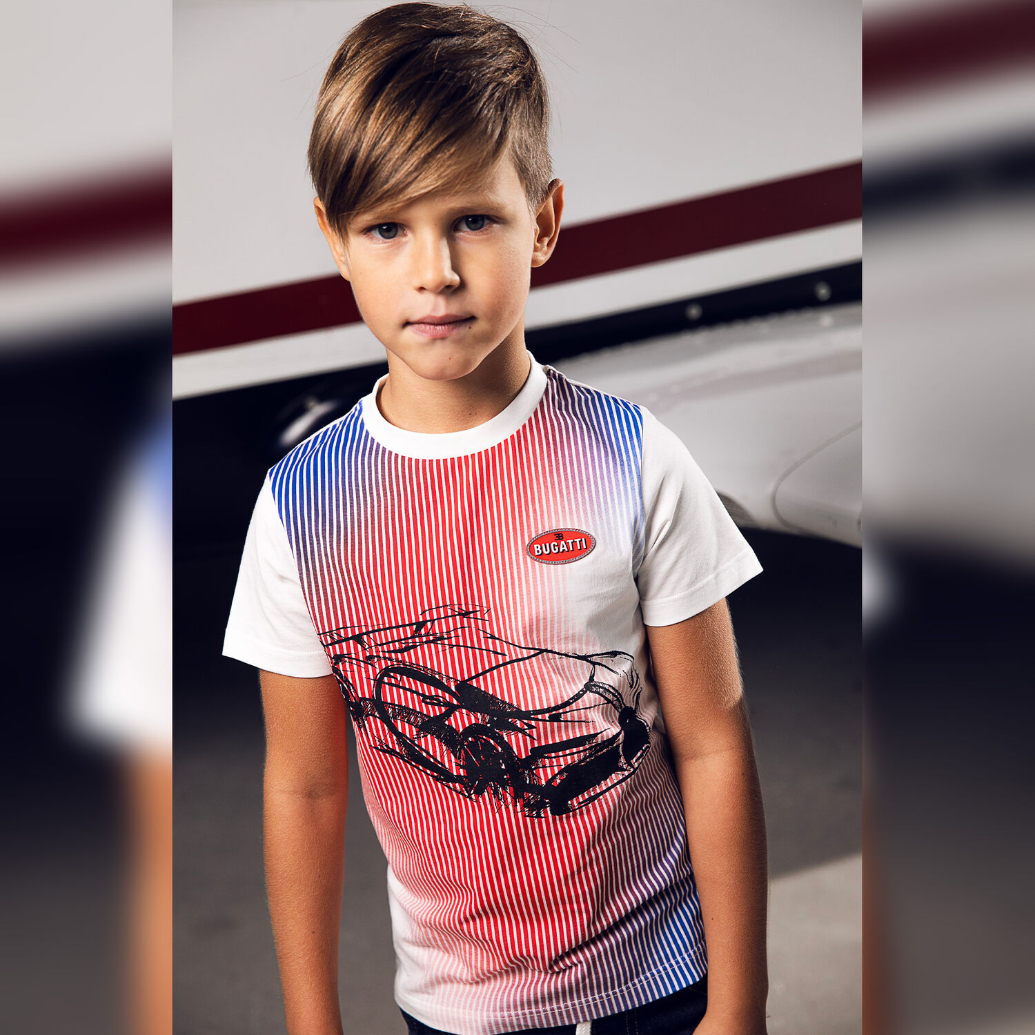 تيشيرت بالشعار باللون الأبيض للأولاد, 1, hi-res