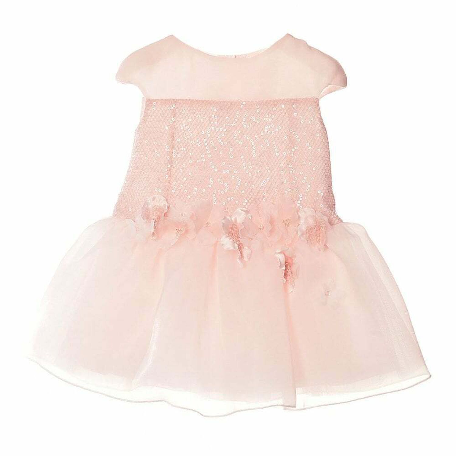 Girls Pink Organza Dress, 1, hi-res image number null