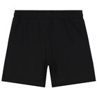 شورت بالشعار باللون الأسود للأولاد, 1, hi-res