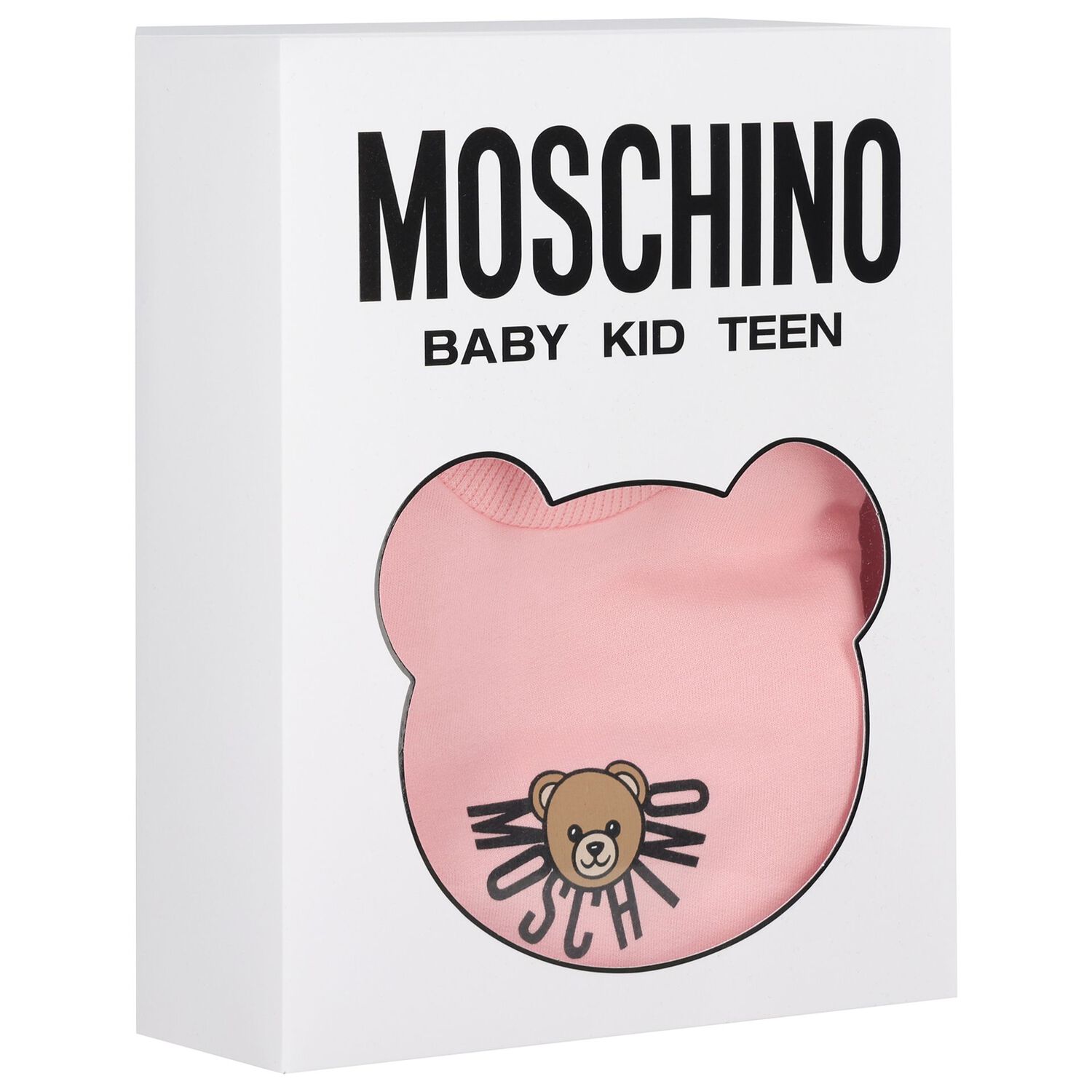 ملابس أطفال بناتي بشعار دب باللون وردي, 5, hi-res