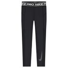 Girls Nike Pro Black Leggings, 1, hi-res