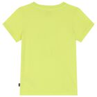تيشيرت أولاد بالشعار باللون الأصفر نيون, 3, hi-res