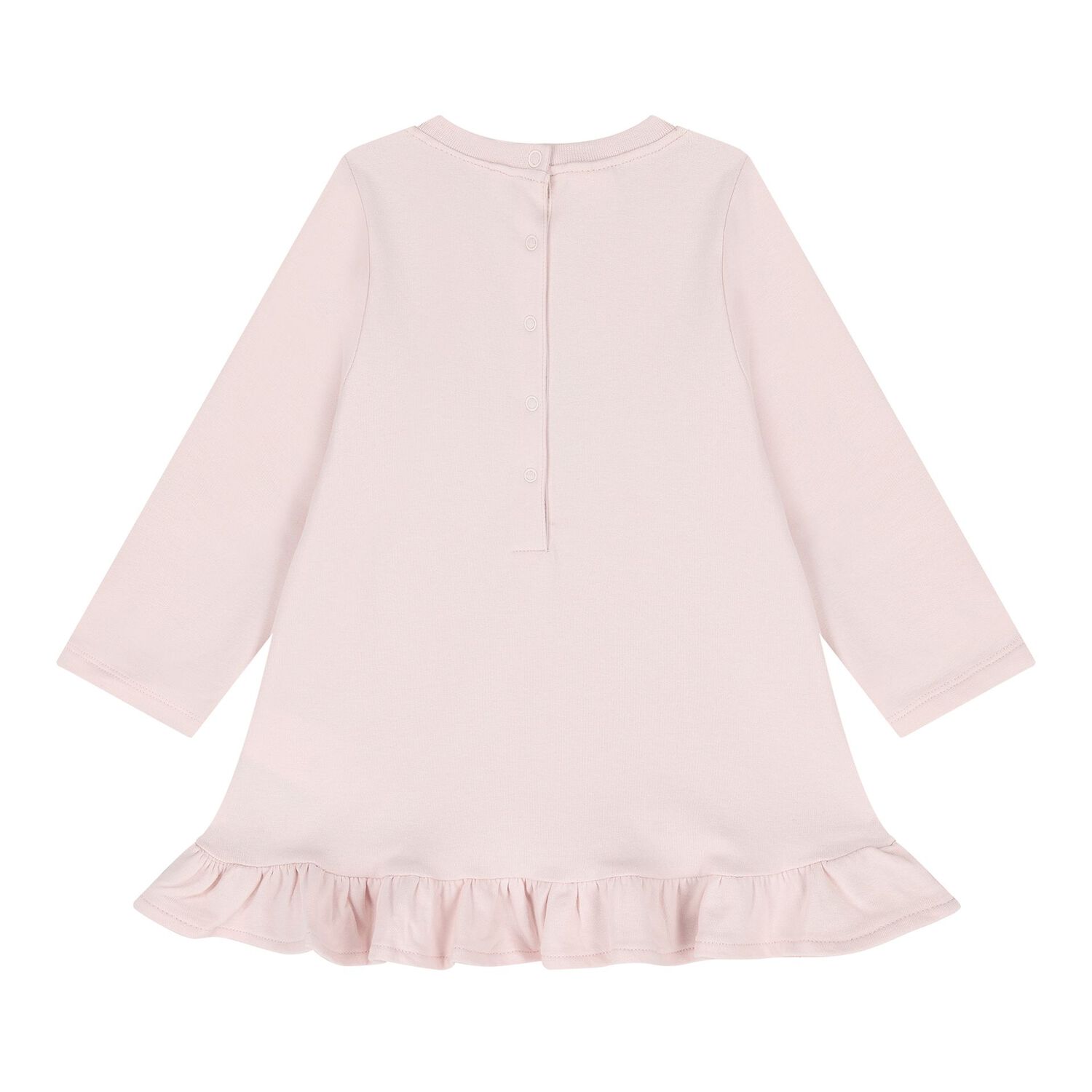 Baby Girls Pink Teddy Bear Dress, 2, hi-res