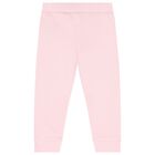 Girls Pink & White Logo Tracksuit Set, 1, hi-res