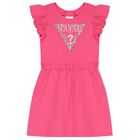 Pink Logo Sequined Dress, 3, hi-res