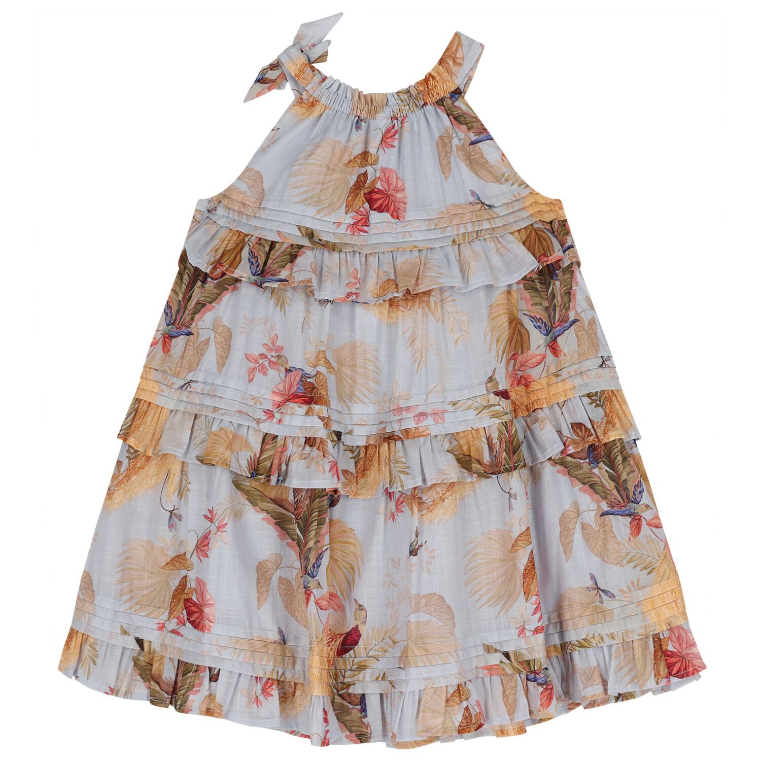 فستان بناتي زهري أزرق, 1, hi-res