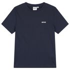 Boys Blue & Navy Blue Logo T-Shirts (2 Pack), 5, hi-res