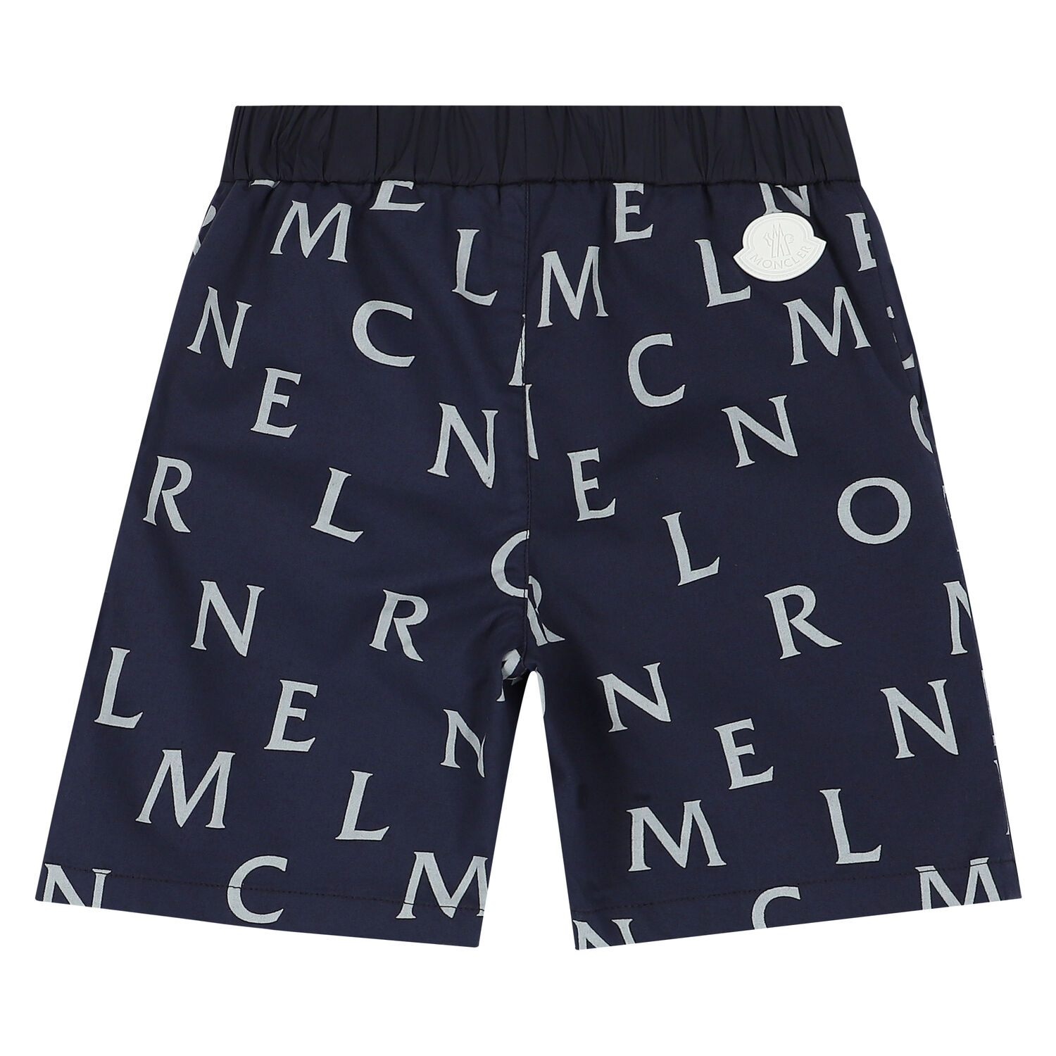 Boys Navy Logo Shorts, 1, hi-res