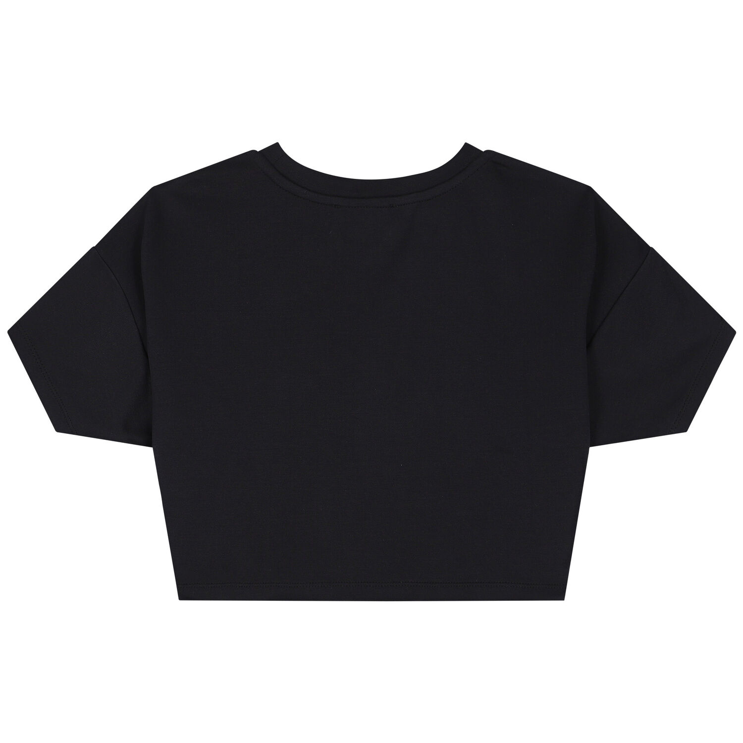 Girls Black Logo T-Shirt, 1, hi-res