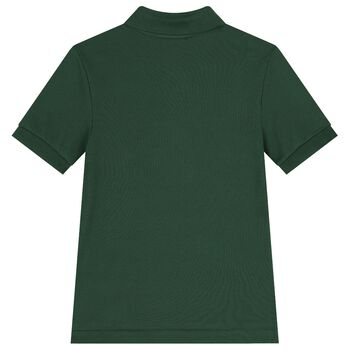 Boys Green Logo Polo Shirt