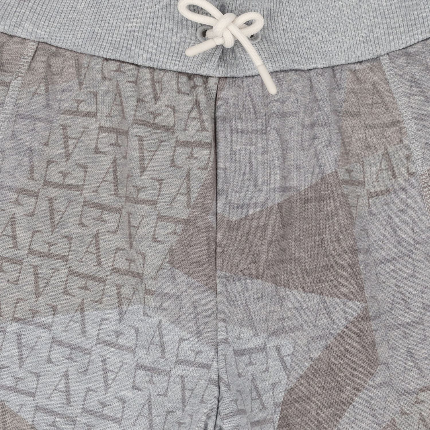 Boys Grey & Beige Logo Shorts, 1, hi-res