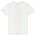 Boys White Logo T-Shirt, 2, hi-res