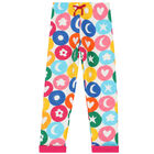 طقم بلوزة و بنطلون باللون العاجي و والوردي للبنات , 1, hi-res