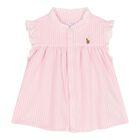 Baby Girls Pink Striped Logo Shorts Set , 1, hi-res