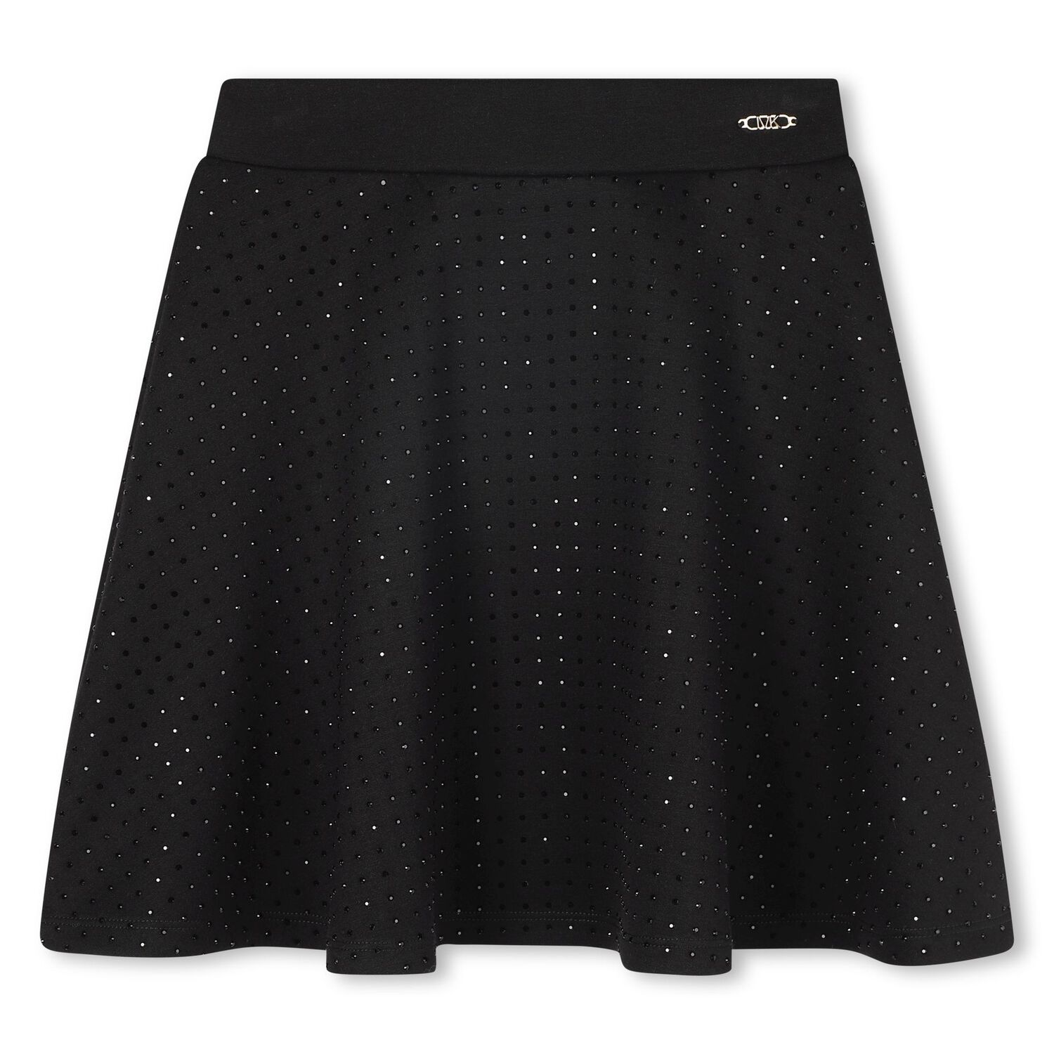 Girls Black Rhinestones Skirt, 1, hi-res