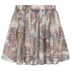 Girls Beige Paisley Skirt, 1, hi-res