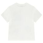 Boys White Logo T-Shirt, 1, hi-res