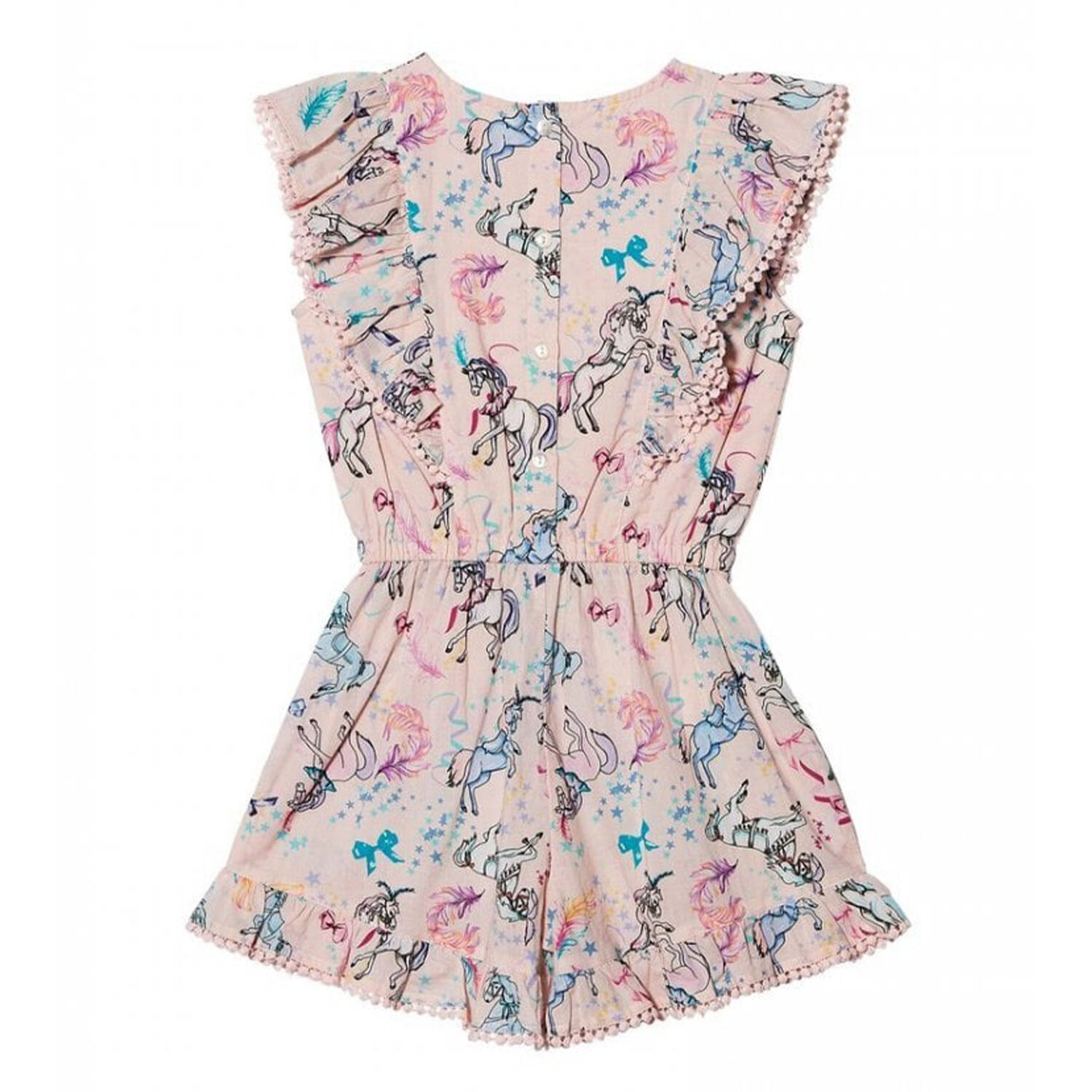 Girls Pony Playsuit, 1, hi-res