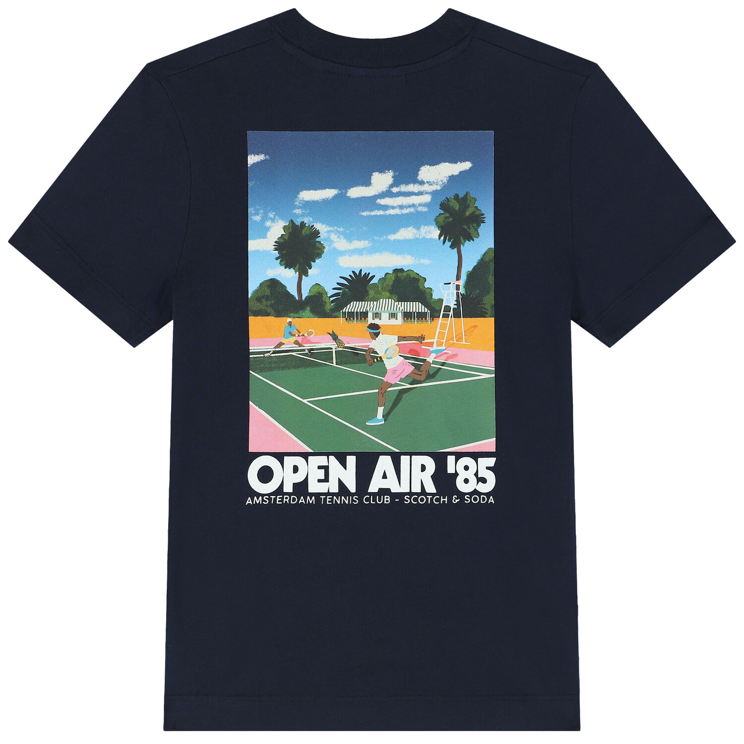 Boys Navy Blue Tennis T-Shirt, 1, hi-res