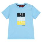 Younger Boys Blue Logo T-Shirt, 2, hi-res