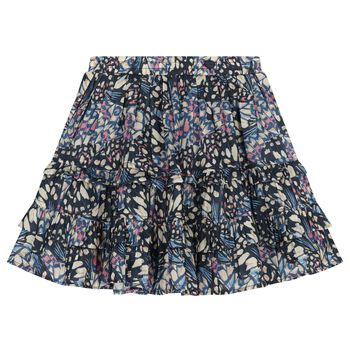 Girls Muti-Coloured Pleated Skirt